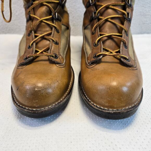 Danner Sierra x Cabelas Boots Mens 10 Leather Canvas Hunting Tan Vibram Sole USA main image 9